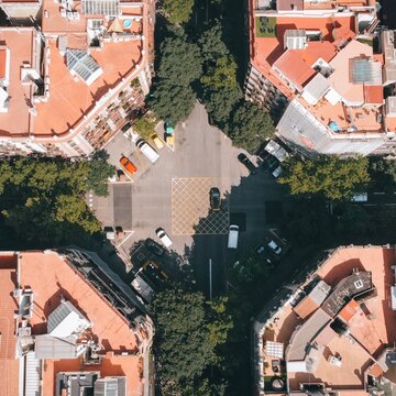 Eixample Barcelona vista a&eacute;rea 