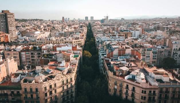Eixample Barcelona vista a&eacute;rea 