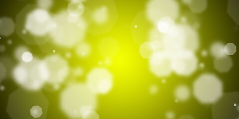 Obraz premium Abstract lemon yellow background with flying octogonal shapes