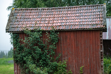 Fototapeta na wymiar old wooden house, åre, jämtland,sweden, north