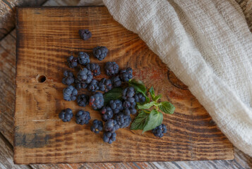 lavender on wooden background