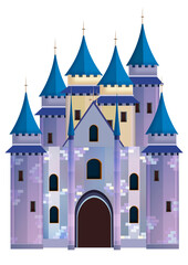 Fototapeta premium Big castle on white background