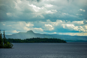 clouds over the lake, åre, jämtland, sverige
