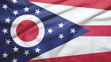 Ohio state of United States of United States flag