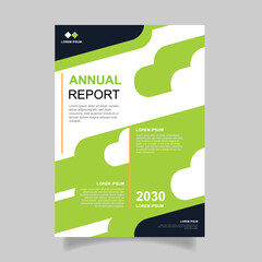 Abstract annual report template. - Vector.