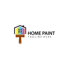 home paint logo template design vector