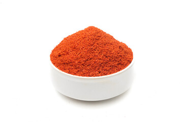 indian spices isolated on white background.