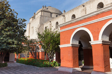 Fototapeta premium Santa Catalina Monastery, in Arequipa, Peru