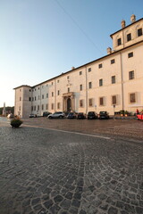Fototapeta na wymiar Palazzo Chigi of Ariccia ,The Baroque style building by Gian Lorenzo Bernini,Now is used as a museum and center of many cultural activities