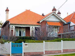 Suburban federation house in Sydney NSW Australia 