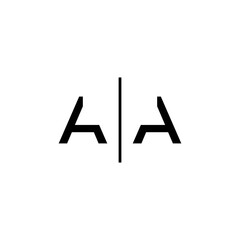 logo AA icon vector - obrazy, fototapety, plakaty