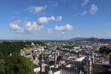Top view of Salzburg / Austria 