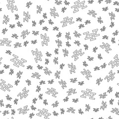 Abstract background with letters of the English alphabet. Mix of letters. Latin alphabet. Vector