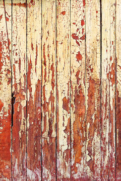 Background gloomy charred wooden fence in dark colors © Elena