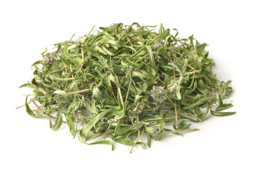 Heap of dried wild thyme