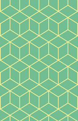 The patterns of the cube.