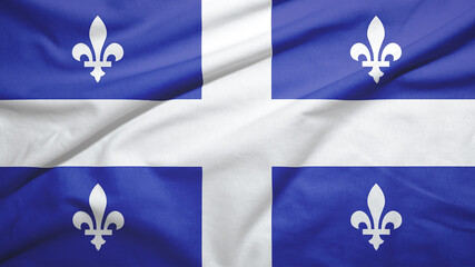 Quebec province of Canada flag