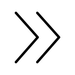 Right arrow icon - vector illustration. Next button UI design element.