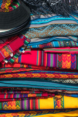 Handmade alpaca textile products  in Arequipa, Peru