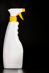 Cleaning spray isolated on black