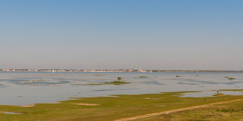Grande marée en baie de Somme au Cap Hornu (Saint-Valery-sur-Somme)