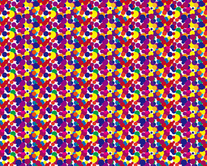 重なるドットの模様パターン素材