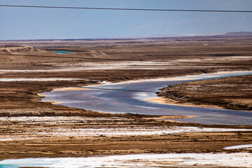 salt channels of dead sea
