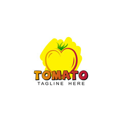 tomato logo template design vector