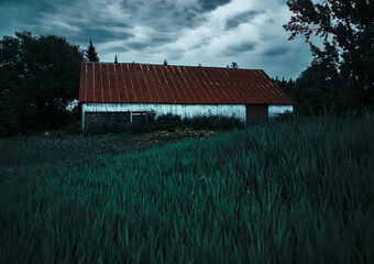 Old rusty barn