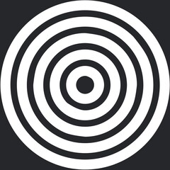 Naklejka premium black and white circles