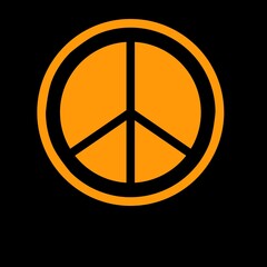 Circle on Black surface