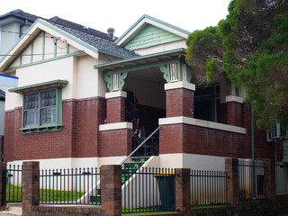 Suburban federation house in Sydney NSW Australia 