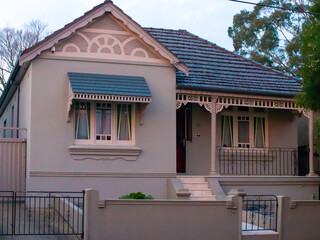 Suburban federation house in Sydney NSW Australia 