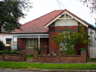 Suburban federation house in Sydney NSW Australia 