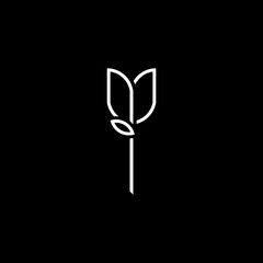 simple lotus logo