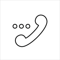 Phone icon set. Connection vector collection.