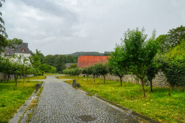 Fototapeta na wymiar Historische Klosterlandschaft in Heisterbach