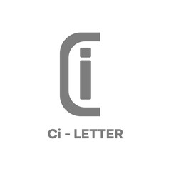 Modern abstract C and I letter logos, C and I initials and identity logos, website logos and applications, as well as business and commercial logos