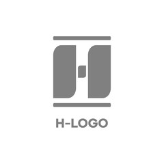 Modern logo initials letter H, logos for commercial use, logos for websites and applications, businesses and companies