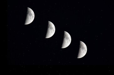 Mond und Sterne