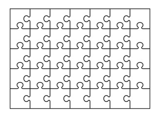 puzzle grid vector illustration