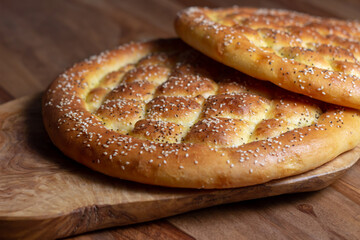 traditional home made turkish bread.