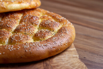 traditional home made turkish bread.