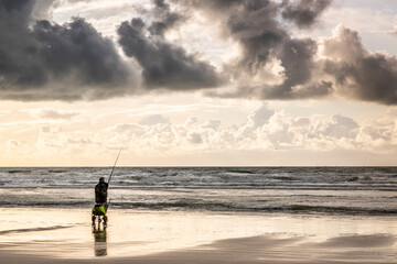 Arriv&eacute;e d'un grain sur la plage