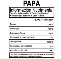 Información Nutrimental - Papá