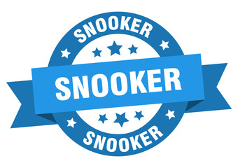 snooker round ribbon isolated label. snooker sign