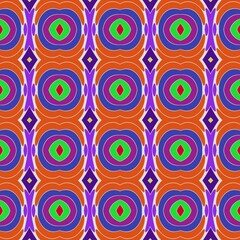 seamless background with multicolored repeating patterns.
3d illustration, 3d rendering.