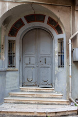 Fototapeta na wymiar old door and window of stone building