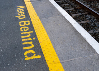 train station signs