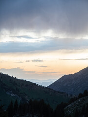 Layers of Little Cottonwood at Sunset